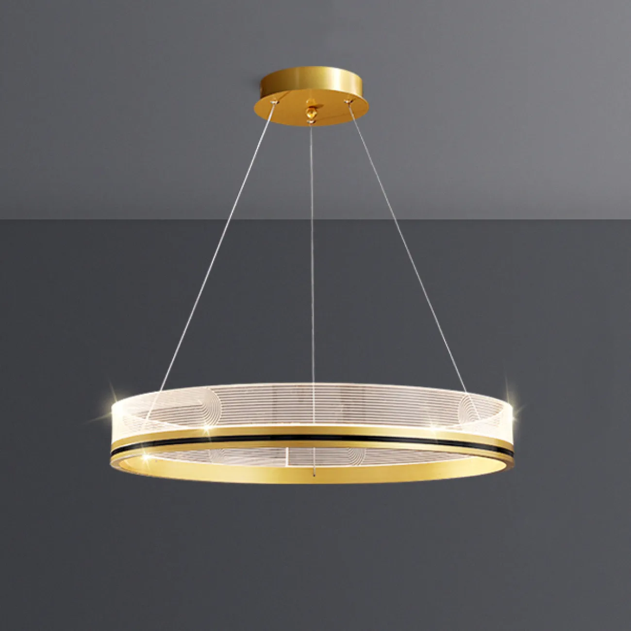 Подвесная люстра DILEMMA D100 Brass от ImperiumLoft