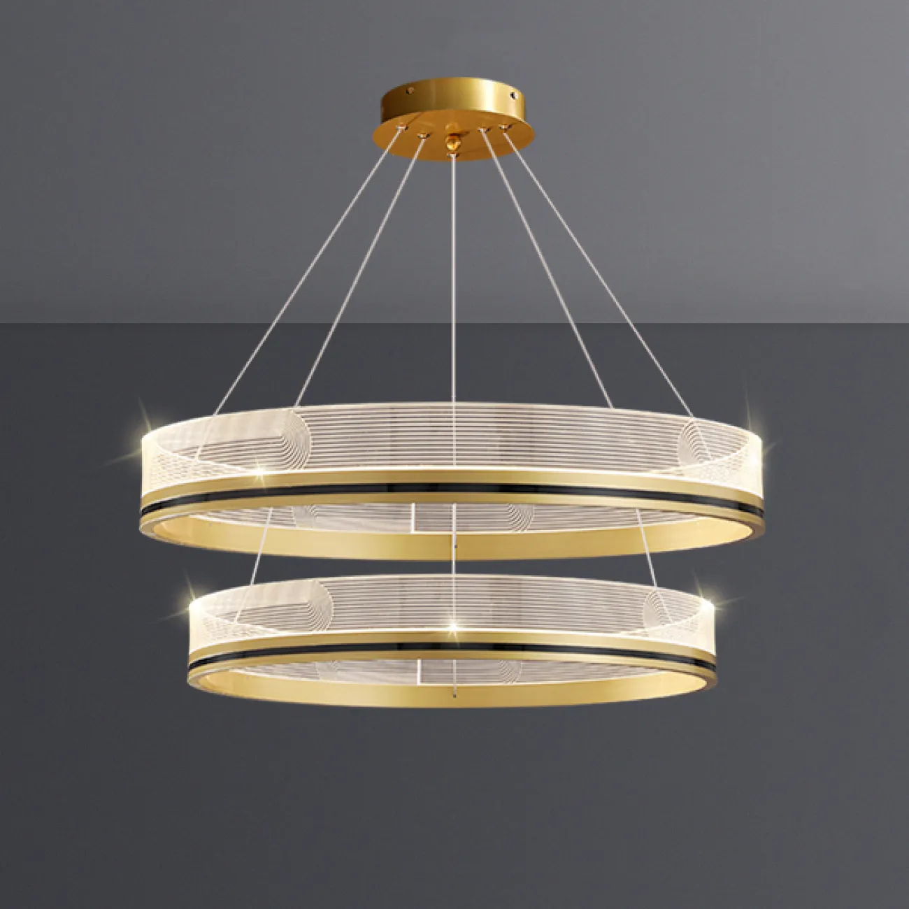 Подвесная люстра DILEMMA D40 Brass от ImperiumLoft