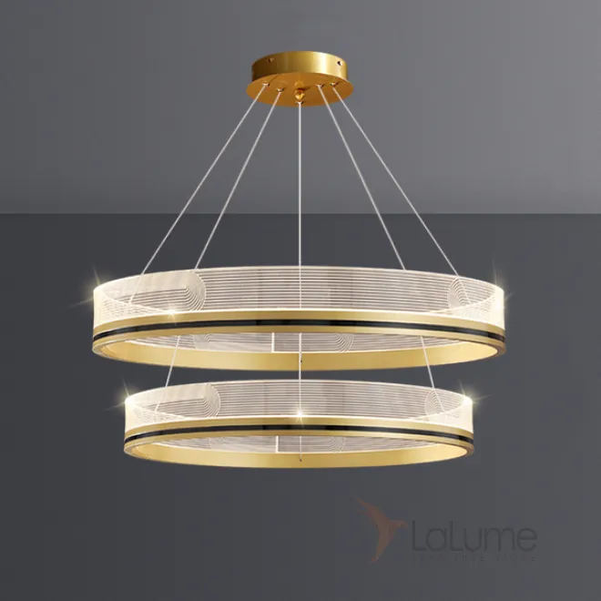 Подвесная люстра DILEMMA D60+80 Brass от ImperiumLoft