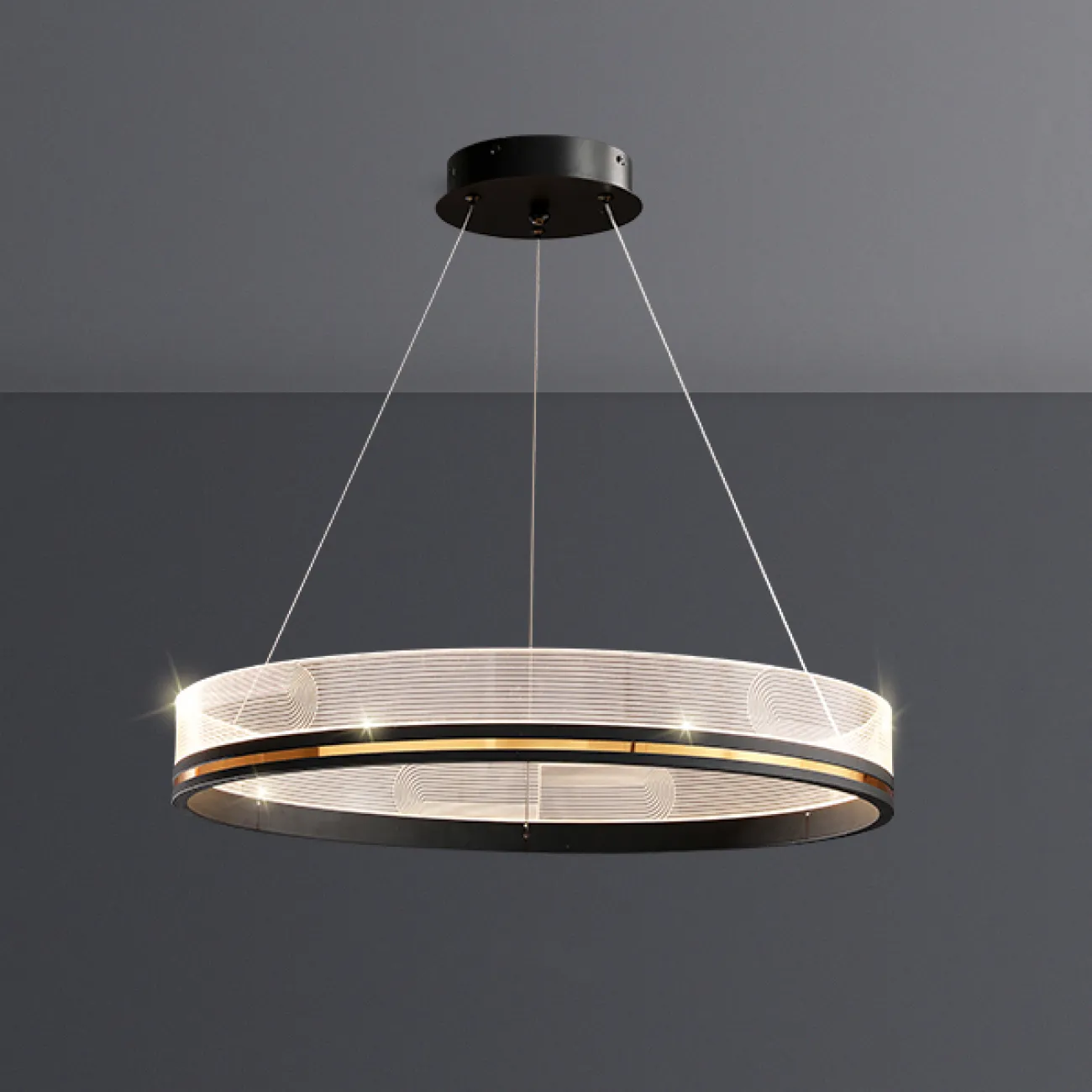 Подвесная люстра DILEMMA D100 Brass от ImperiumLoft