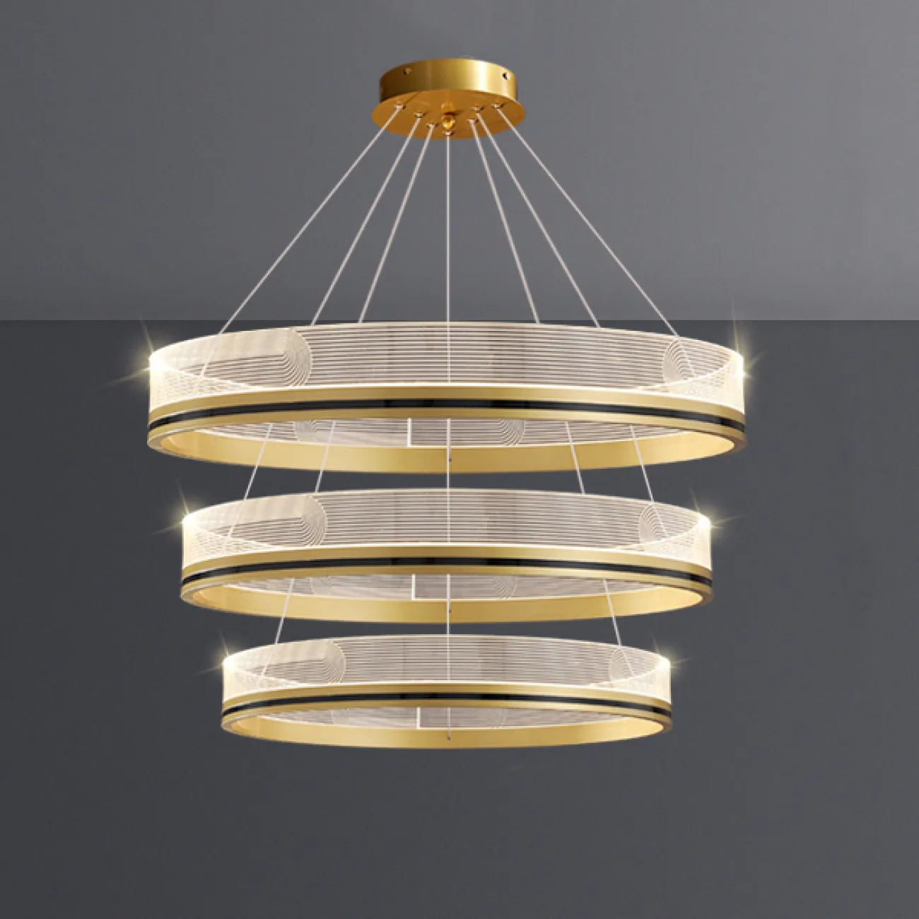 Подвесная люстра DILEMMA D100 Brass от ImperiumLoft