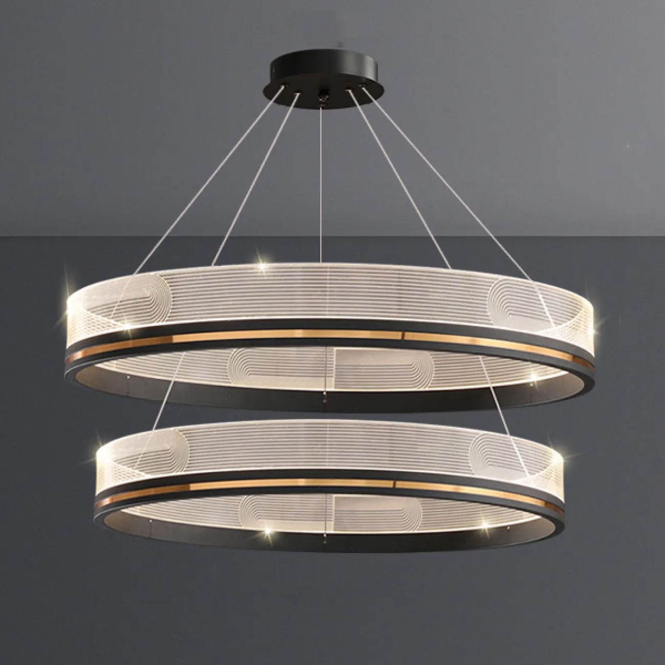 Подвесная люстра DILEMMA D40 Brass от ImperiumLoft
