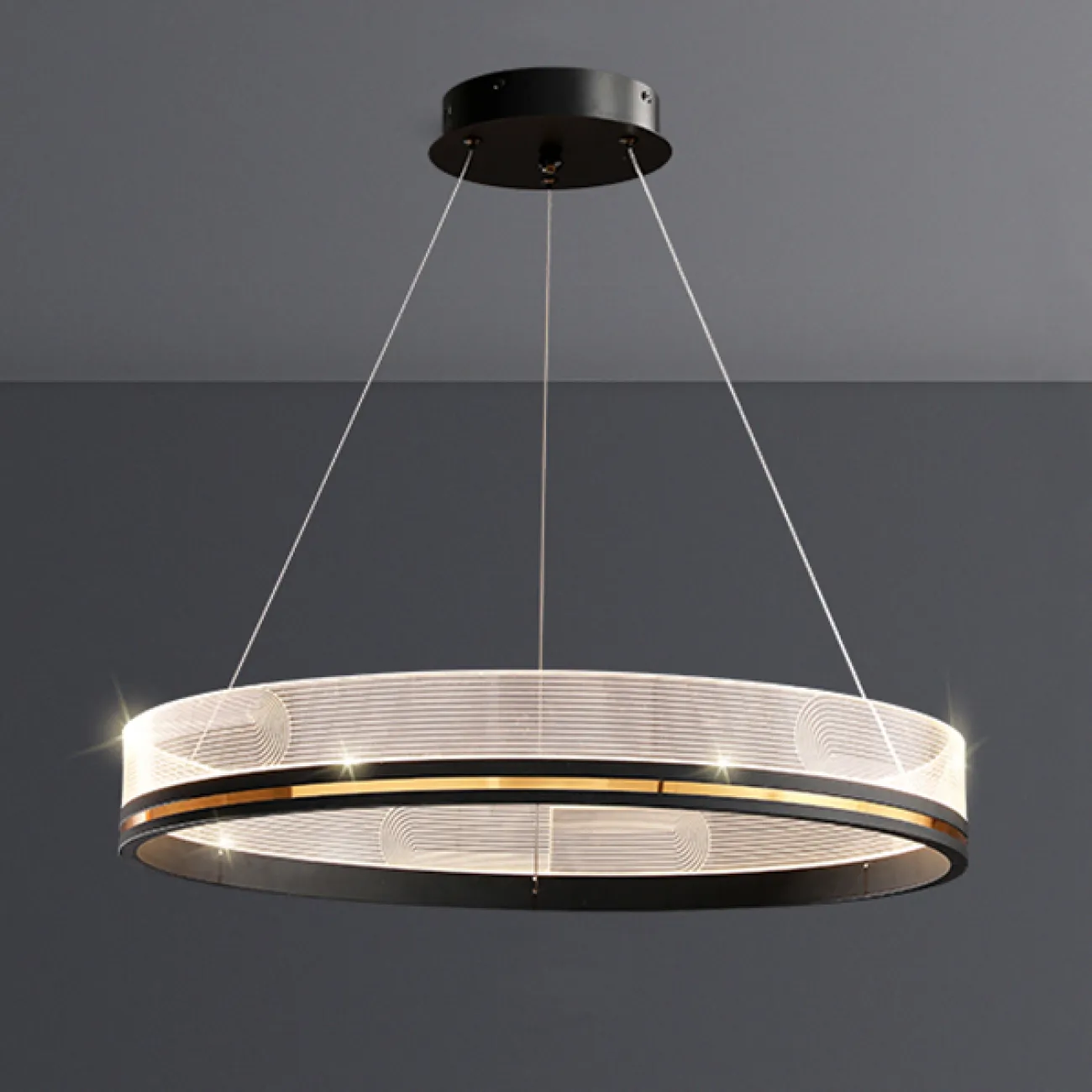 Подвесная люстра DILEMMA D60 Brass от ImperiumLoft