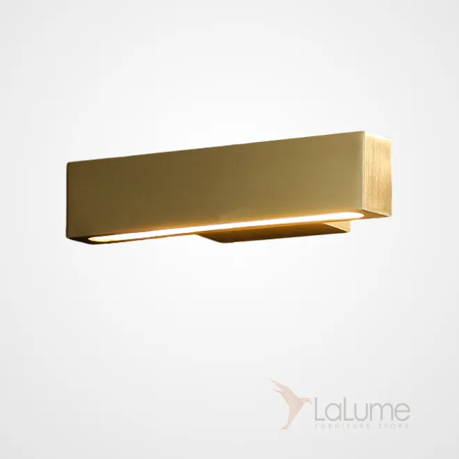 Серия настенных светильников с LED-подсветкой по низу поворотного плафона прямоугольной формы JERICA L23