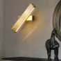 Серия настенных светильников с LED-подсветкой по низу поворотного плафона прямоугольной формы JERICA L23