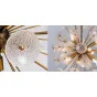 Люстра Sputnik Textured Glass White Chandelier