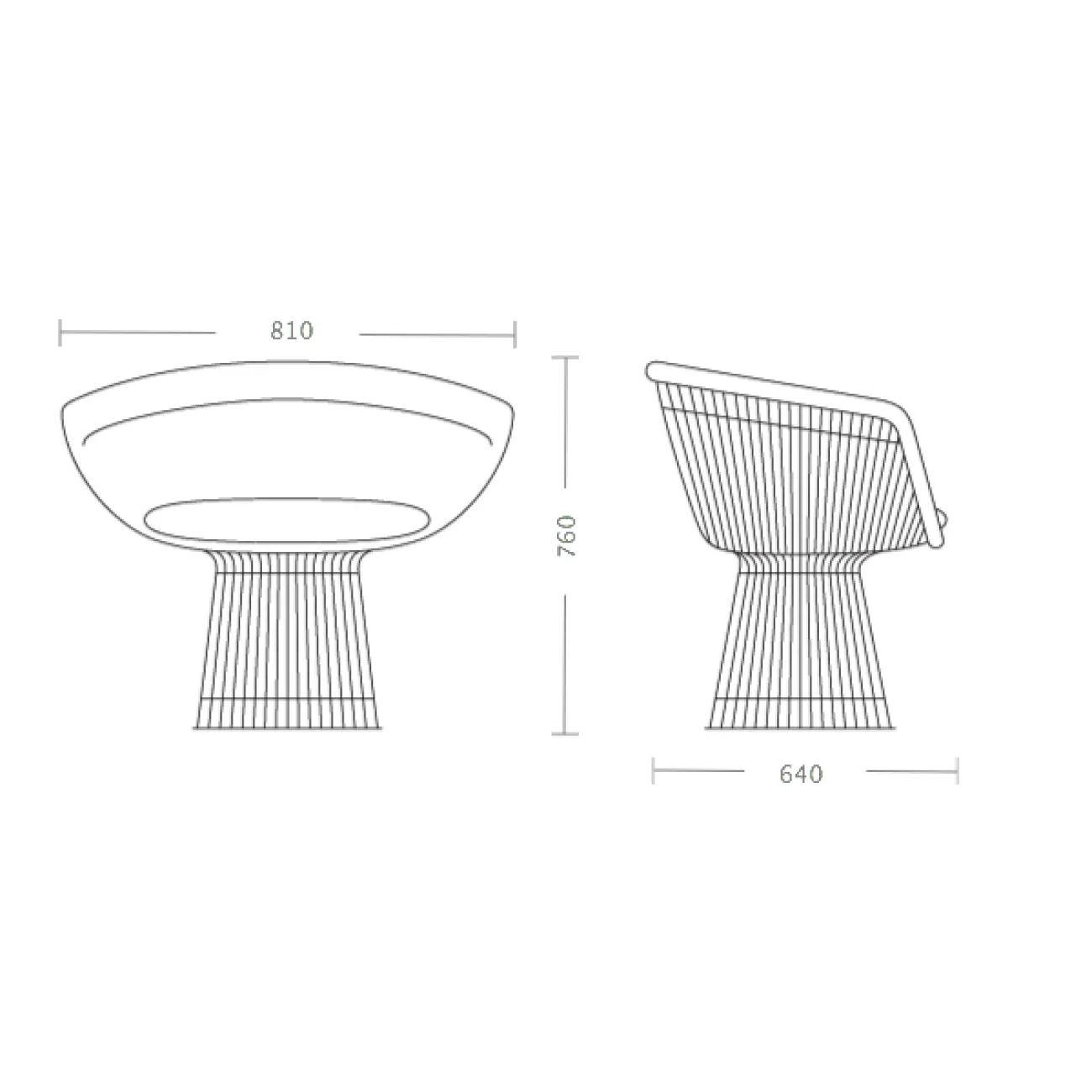 Кресло Platner lounge designed by Warren Platner in 1966 от LaLume