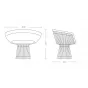 Кресло Platner lounge designed by Warren Platner in 1966 от LaLume