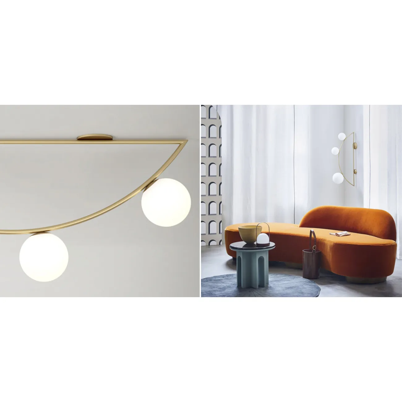 Потолочный светильник Atelier Areti Girlande Ceiling Crescent 3 от ImperiumLoft