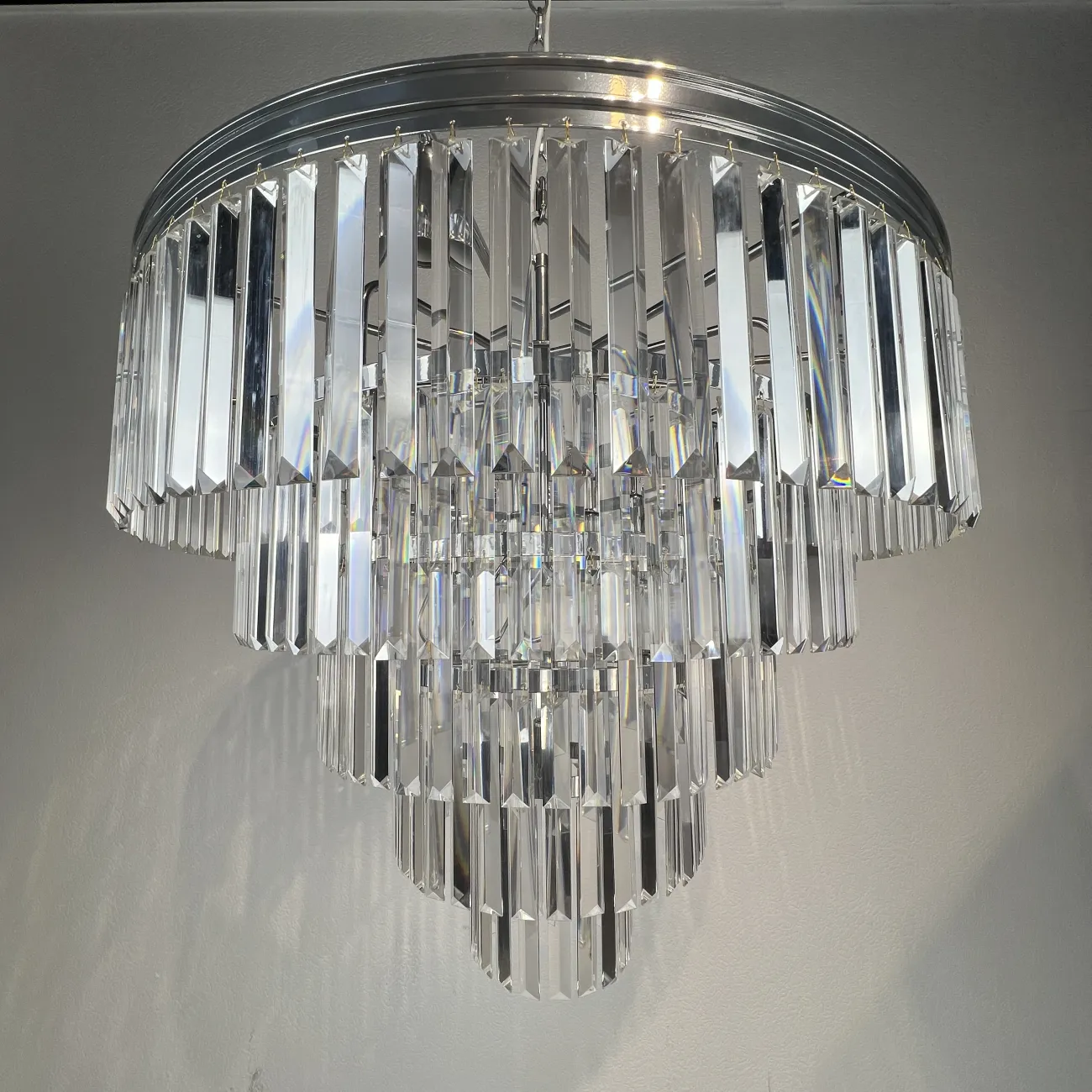 Люстра RH 1920s Odeon Clear Glass Fringe Chandelier D80 от ImperiumLoft
