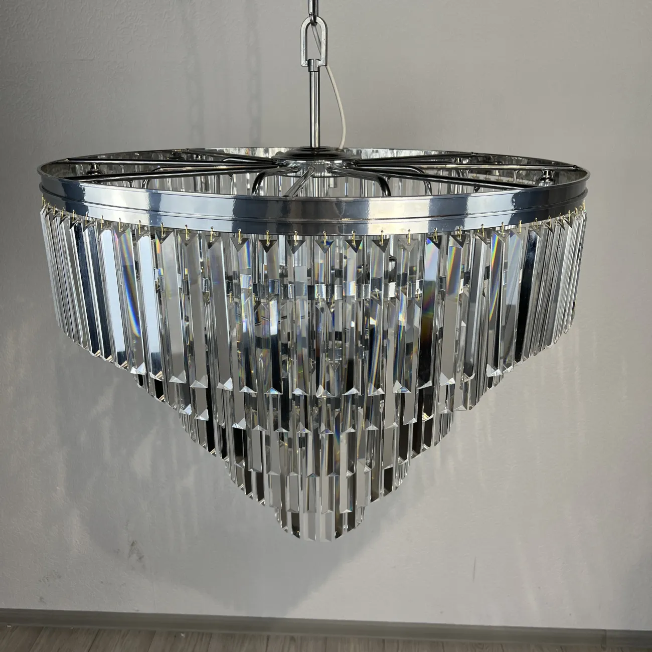 Люстра RH 1920s Odeon Clear Glass Fringe Chandelier D80 от ImperiumLoft