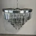 Люстра RH 1920s Odeon Clear Glass Fringe Chandelier D80 chrome