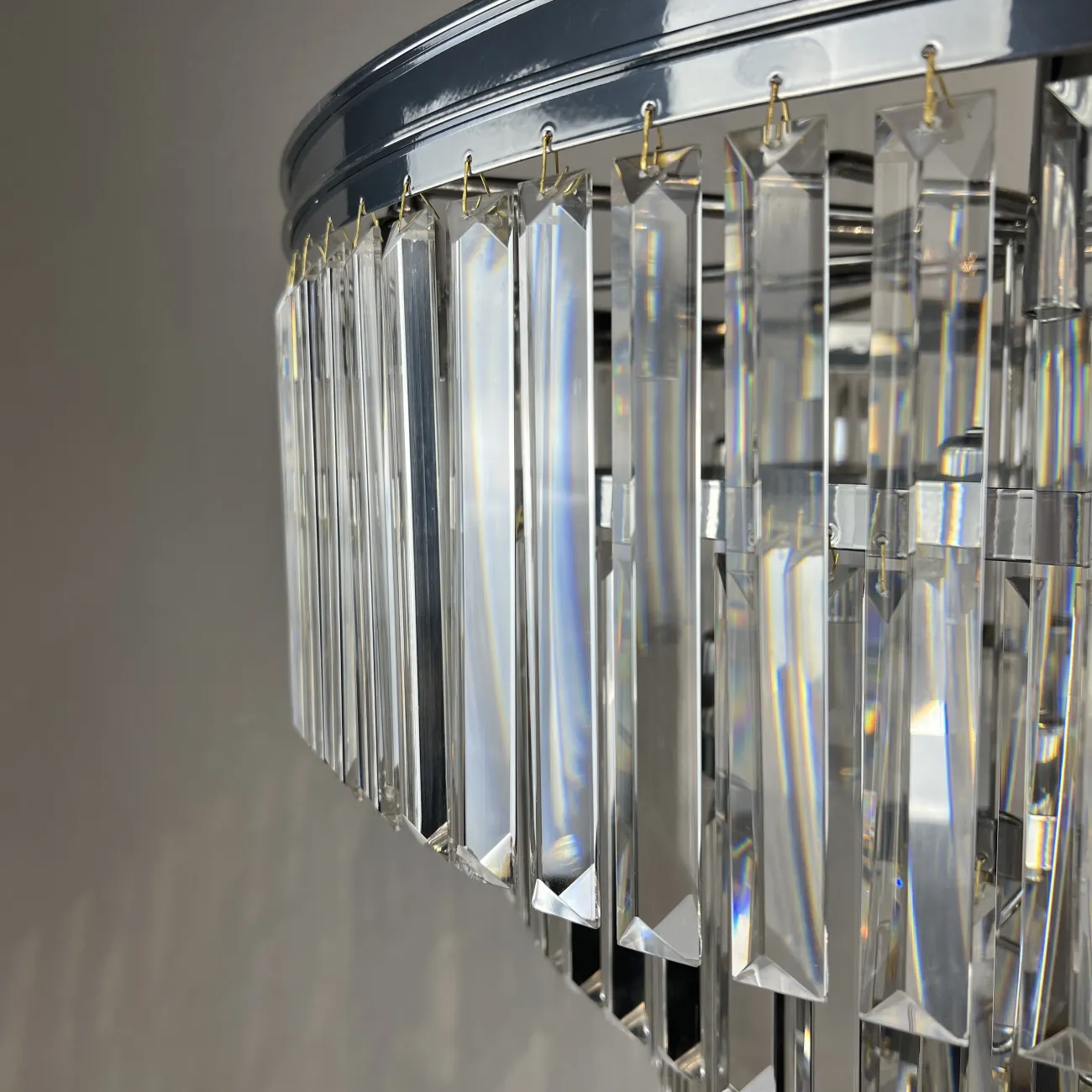 Люстра RH 1920s Odeon Clear Glass Fringe Chandelier D80 chrome от ImperiumLoft Люстра RH 1920s Odeon Clear Glass Fringe Chandelier D80 chrome от ImperiumLoft
