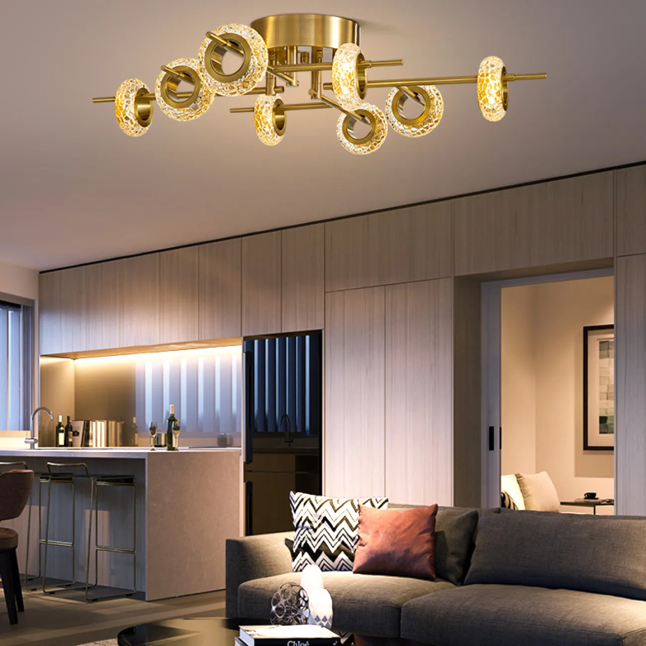 Потолочная люстра MONACO CH L4 от ImperiumLoft