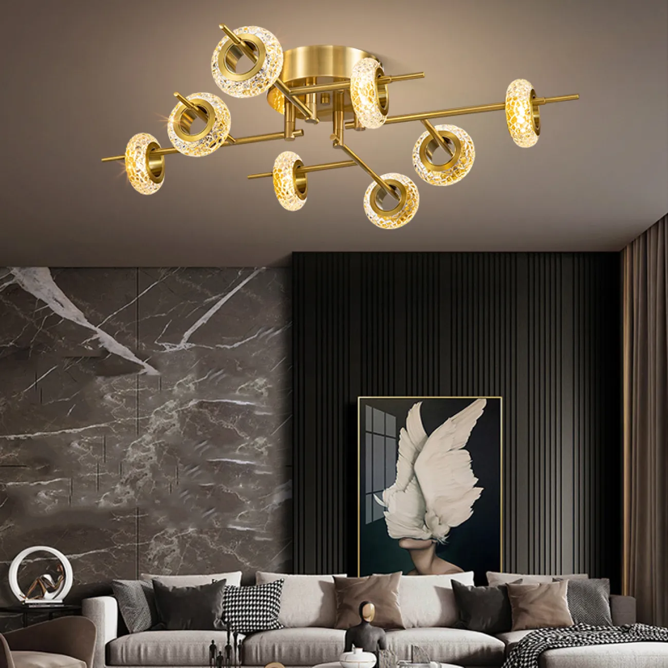 Потолочная люстра MONACO CH L6 от ImperiumLoft