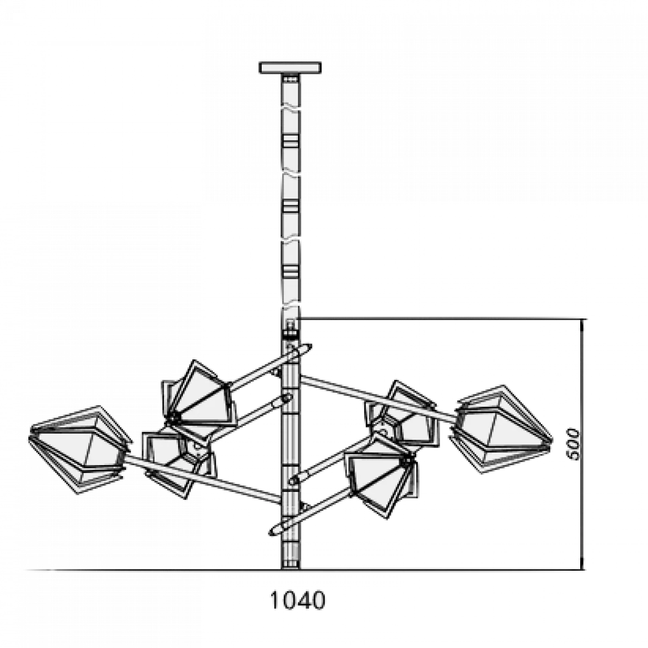 Люстра HARLOW Spoke Chandelier Gabriel Scott designed by Gabriel Scott от LaLume