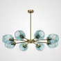 Люстра на штанге MARINE B 8 Gold/Blue от ImperiumLoft