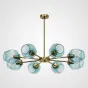 Люстра на штанге MARINE B 8 Gold/Blue от ImperiumLoft