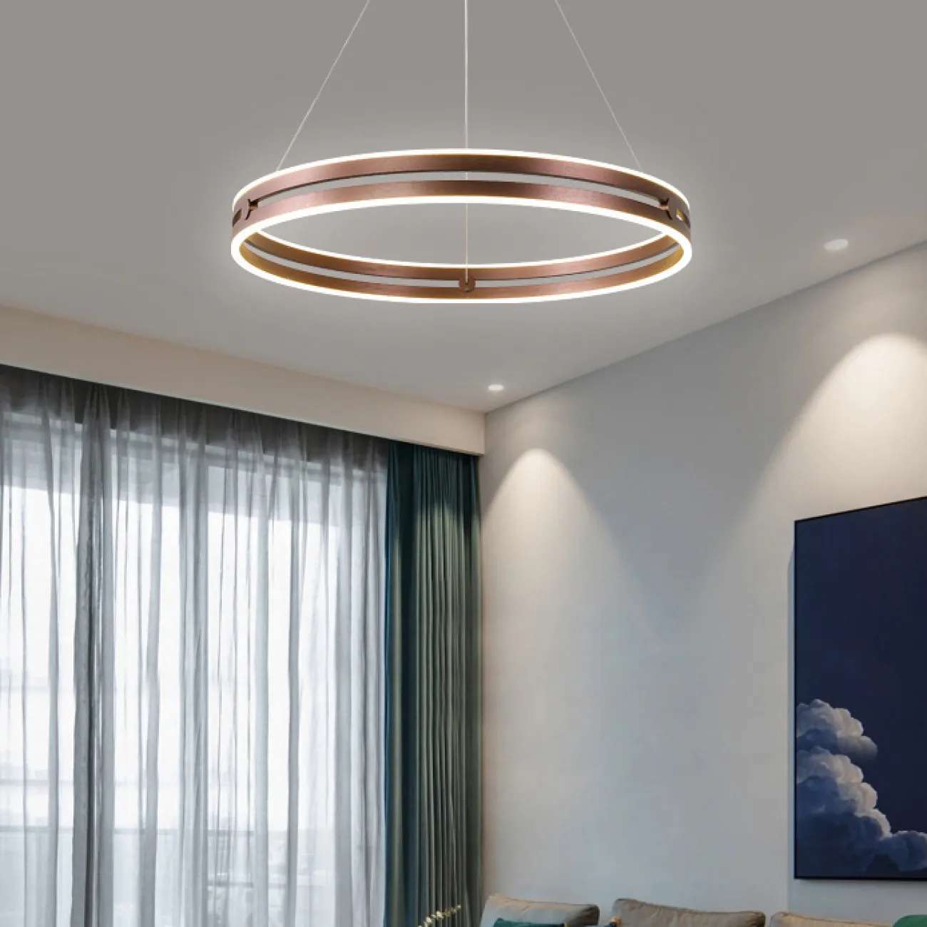 Подвесная люстра MADLEN D60 Brown от ImperiumLoft
