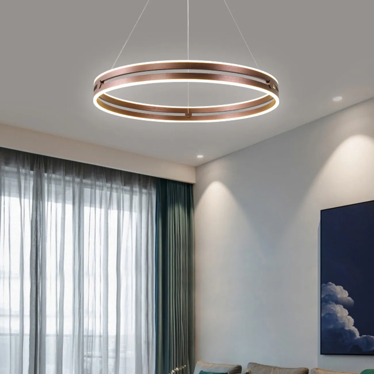 Подвесная люстра MADLEN D60 Brass от ImperiumLoft