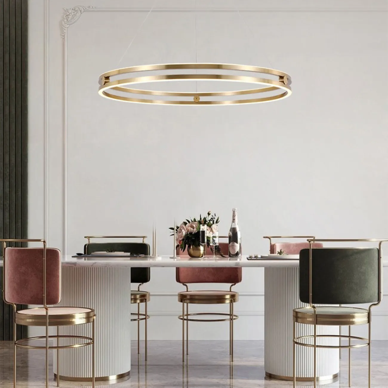 Подвесная люстра MADLEN D60 Brass от ImperiumLoft