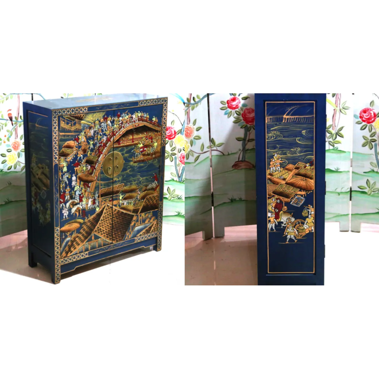 Китайский шкафчик для обуви Celestial Bridge от LaLume Китайский шкафчик для обуви Celestial Bridge от LaLume