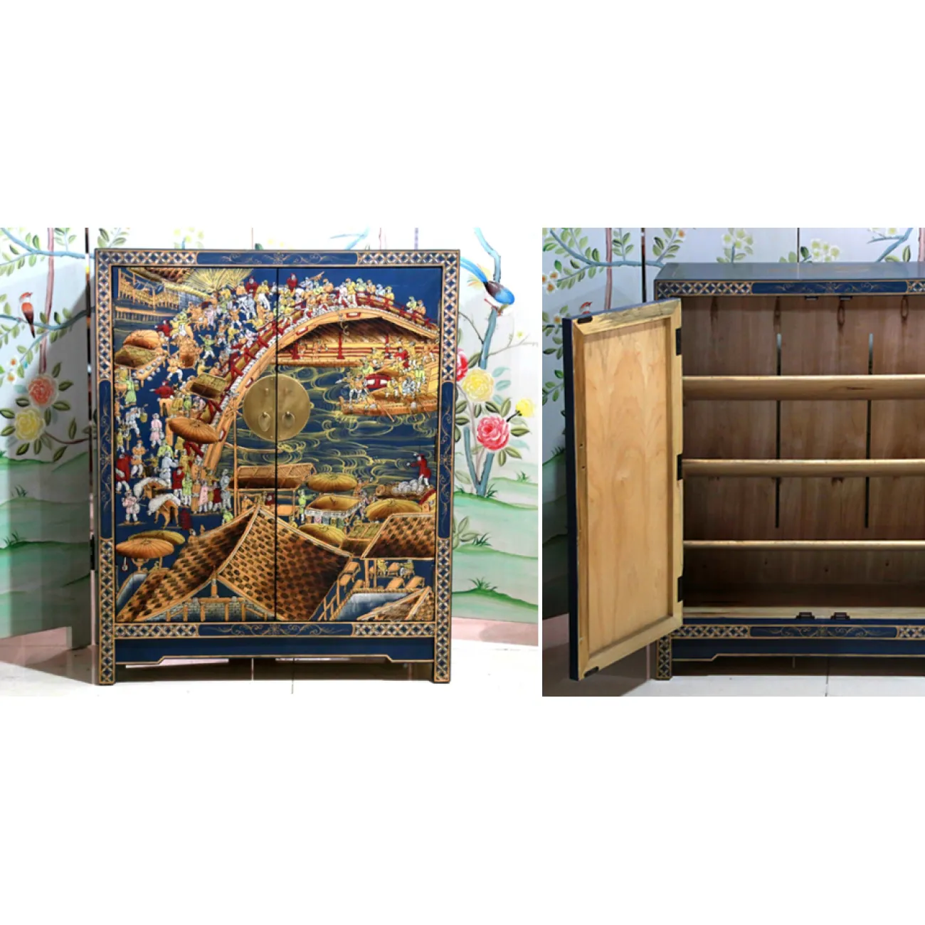 Китайский шкафчик для обуви Celestial Bridge от LaLume Китайский шкафчик для обуви Celestial Bridge от LaLume