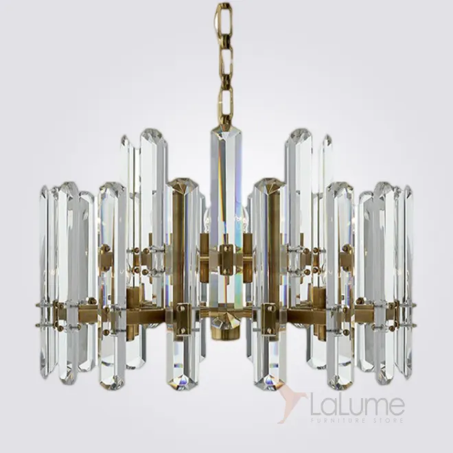 Люстра RH BONNINGTON Chandelier natural brass D800