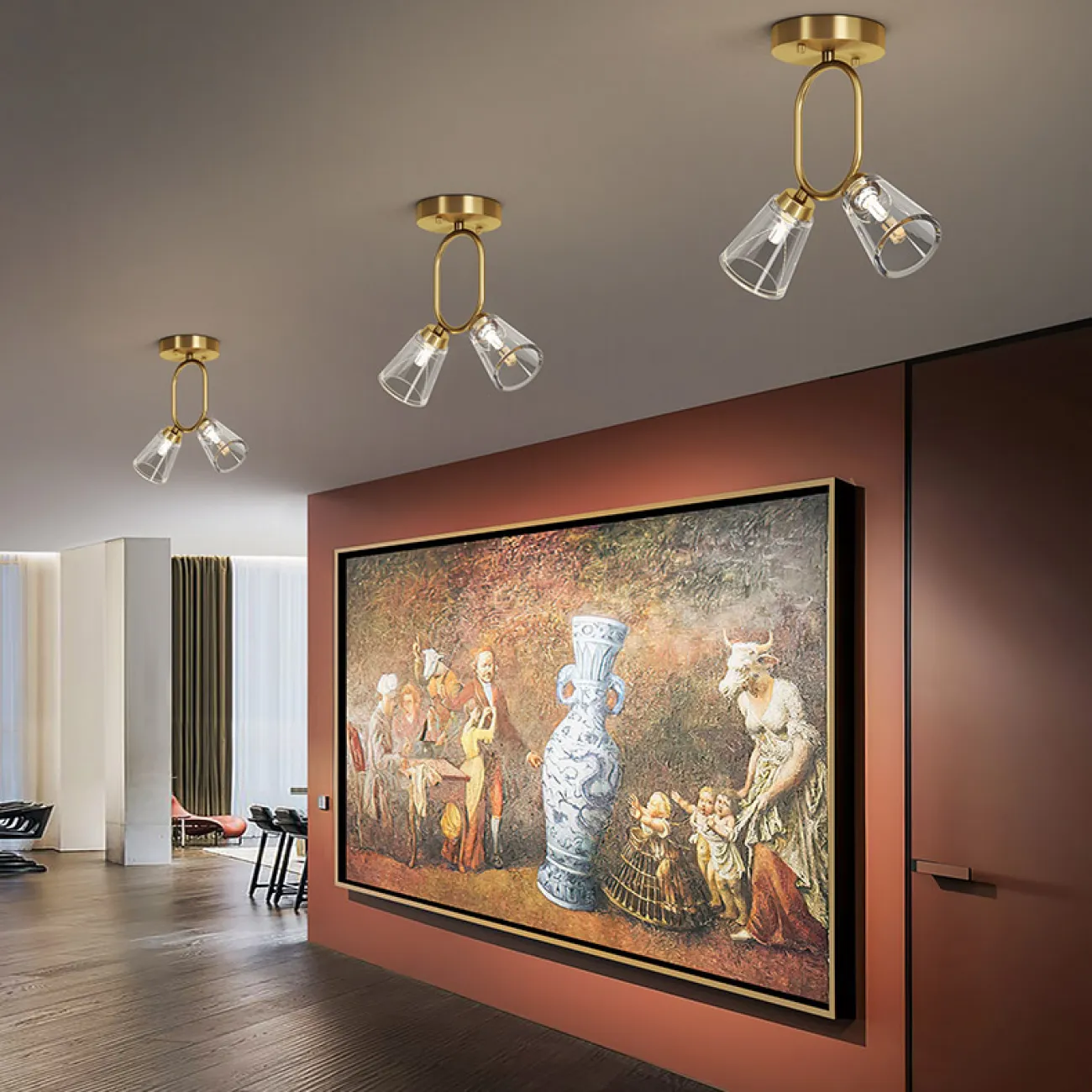 Потолочный светильник ADRIELL CH Brass от ImperiumLoft