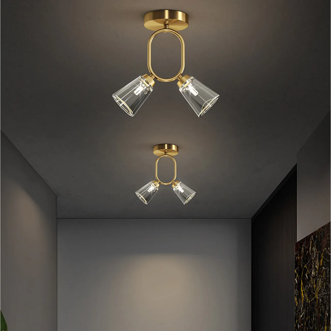 Потолочный светильник ADRIELL CH Brass от ImperiumLoft