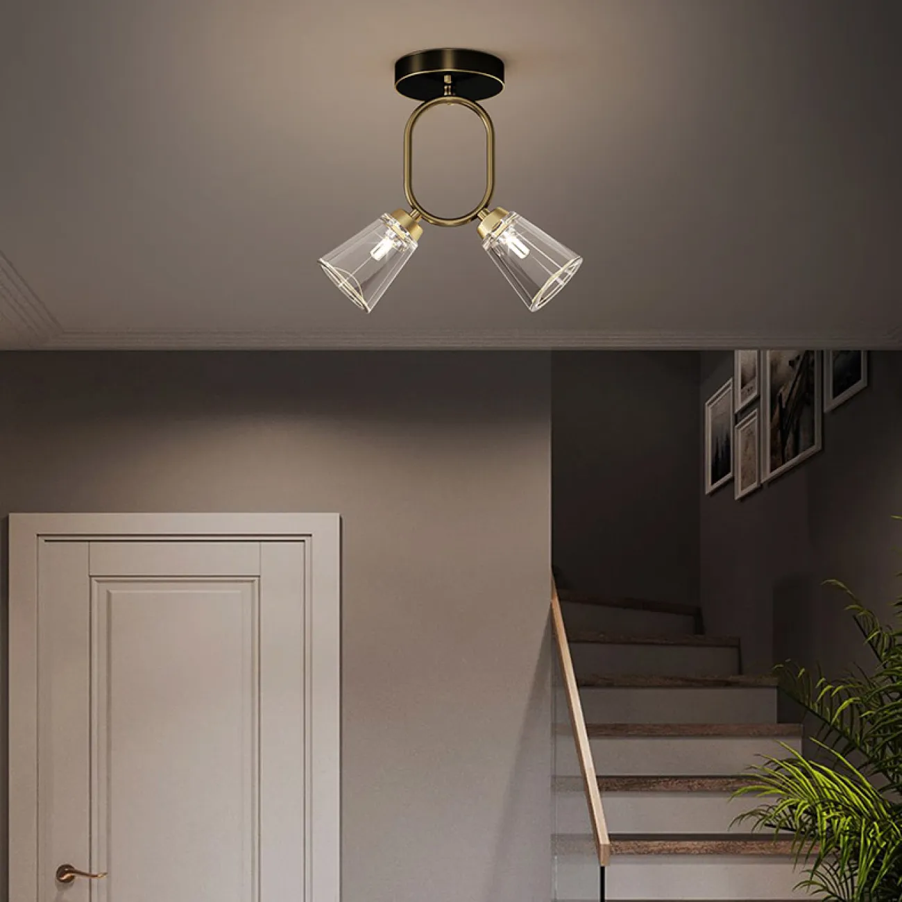 Потолочный светильник ADRIELL CH Brass от ImperiumLoft