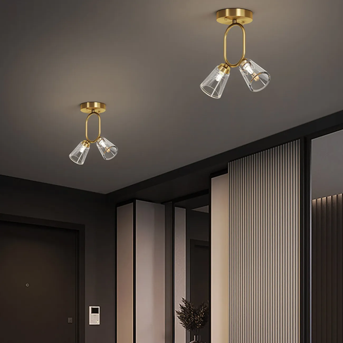 Потолочный светильник ADRIELL CH Brass от ImperiumLoft