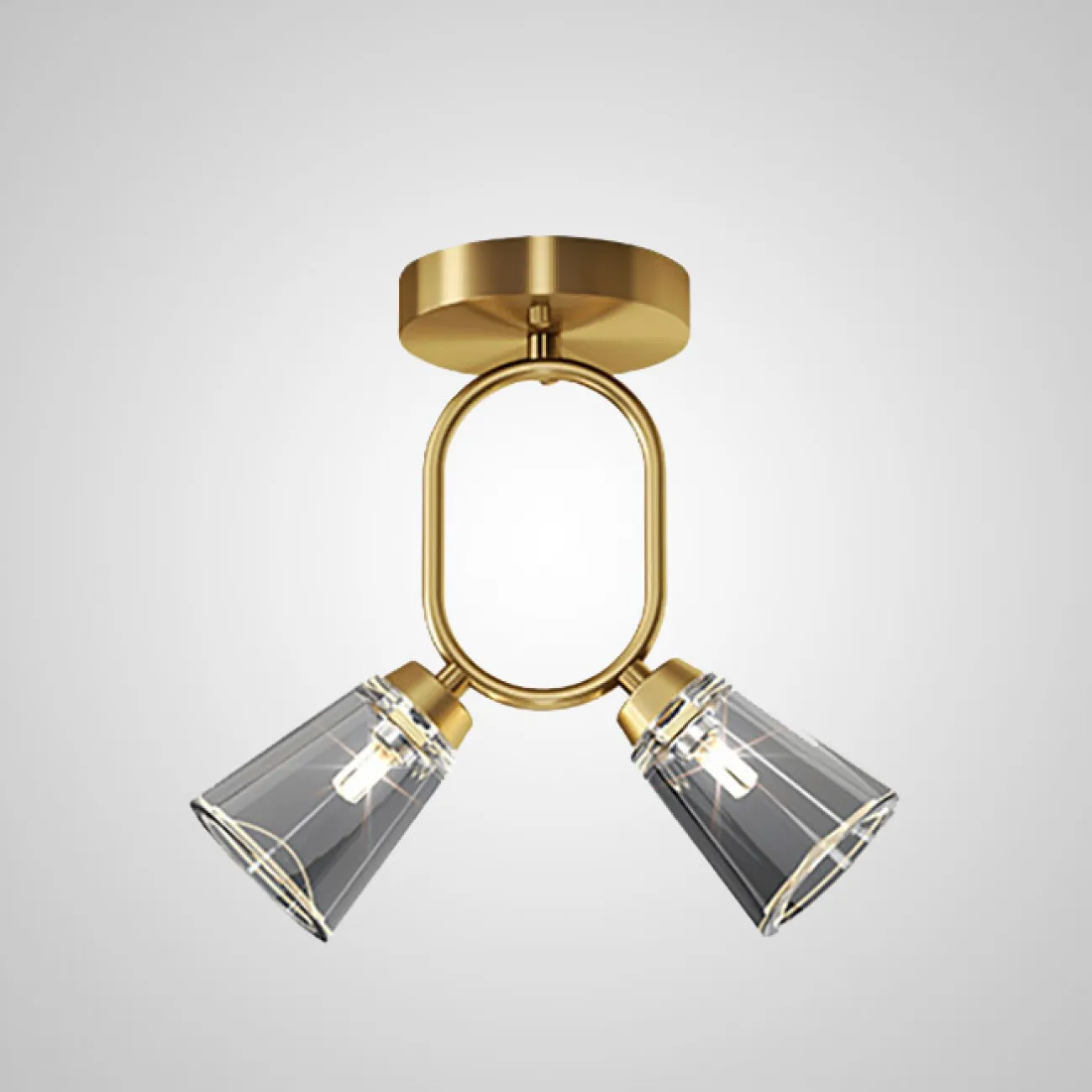 Потолочный светильник ADRIELL CH Brass Black от ImperiumLoft