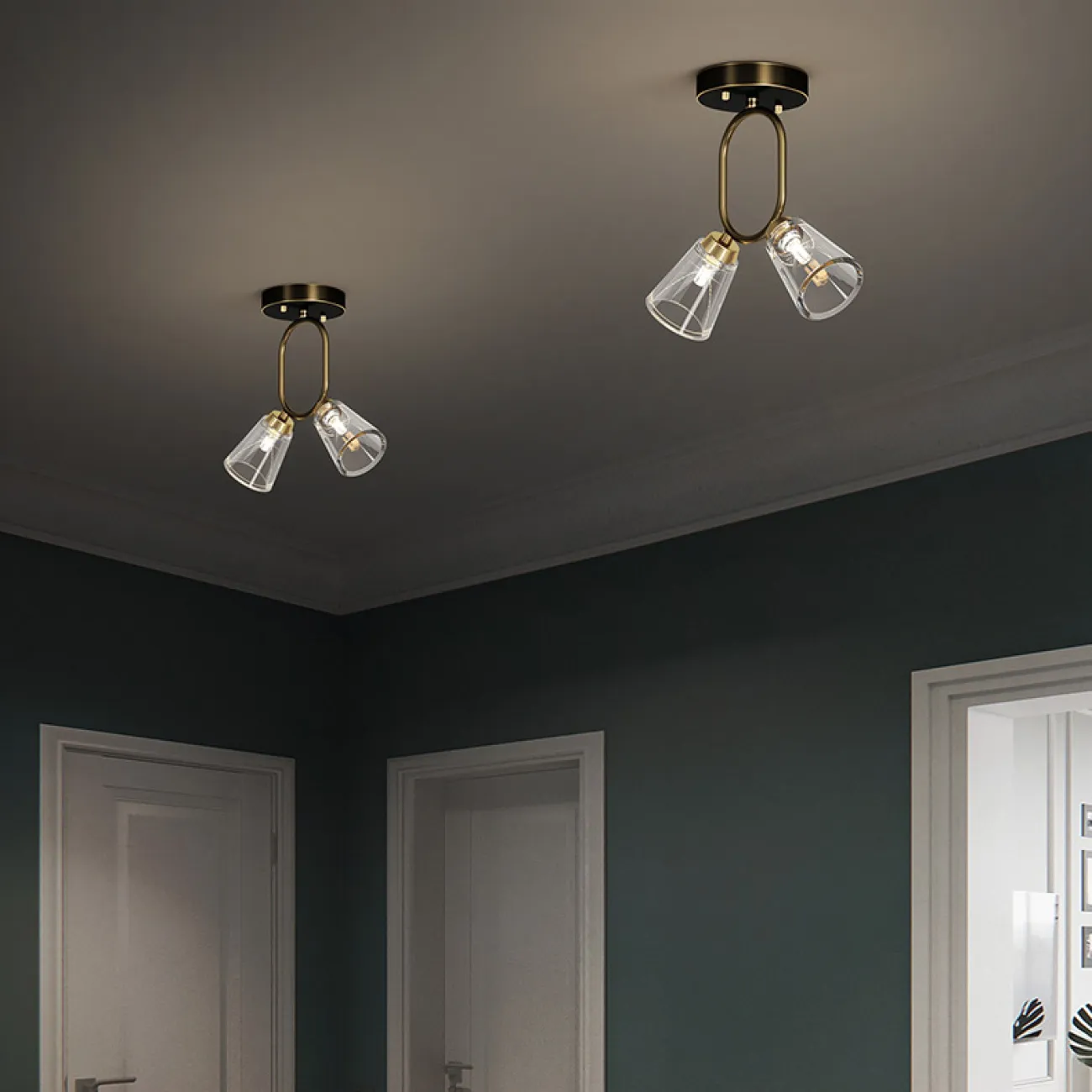 Потолочный светильник ADRIELL CH Brass от ImperiumLoft