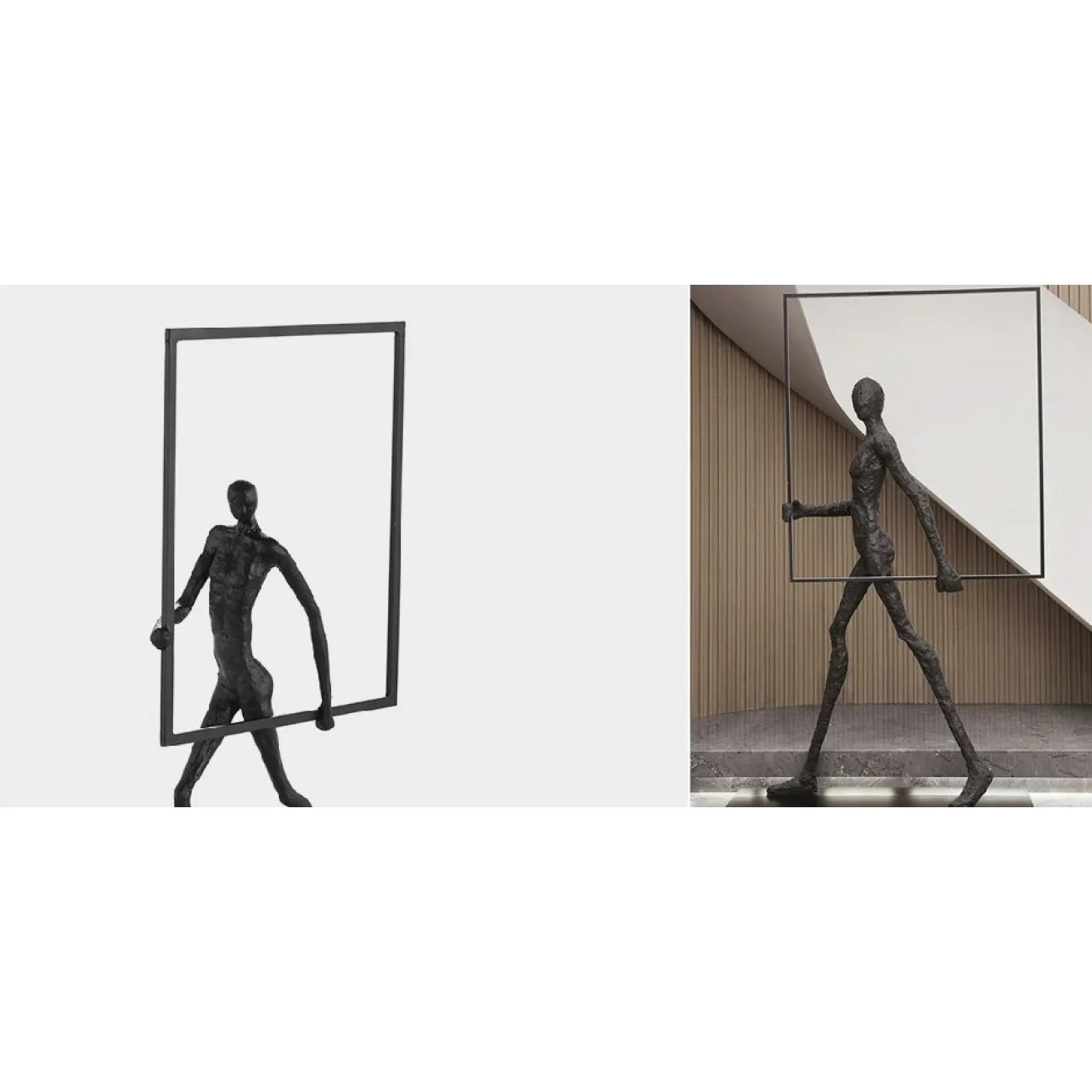 Торшер Man carries light square