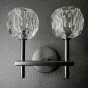 Бра Бра RH Boule de Cristal Double Sconce Brass Черный от ImperiumLoft