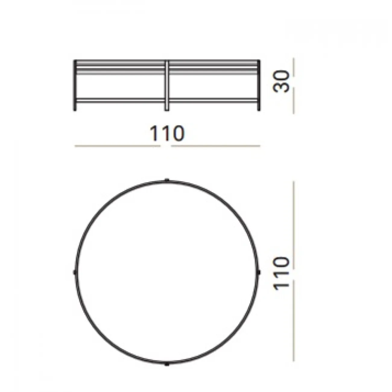 Столик Ula Round coffee table ULA002 designed by Giannella Ventura		 in 2005 от LaLume