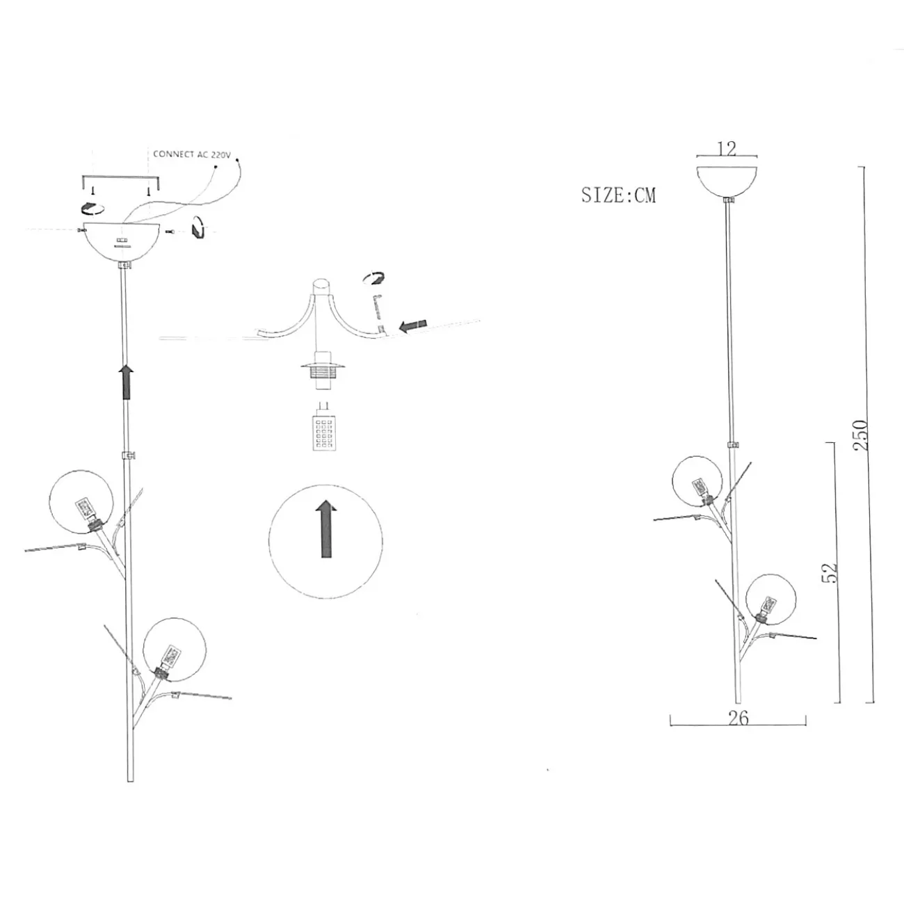 Подвесной светильник MATISSE ONE White 2 от ImperiumLoft
