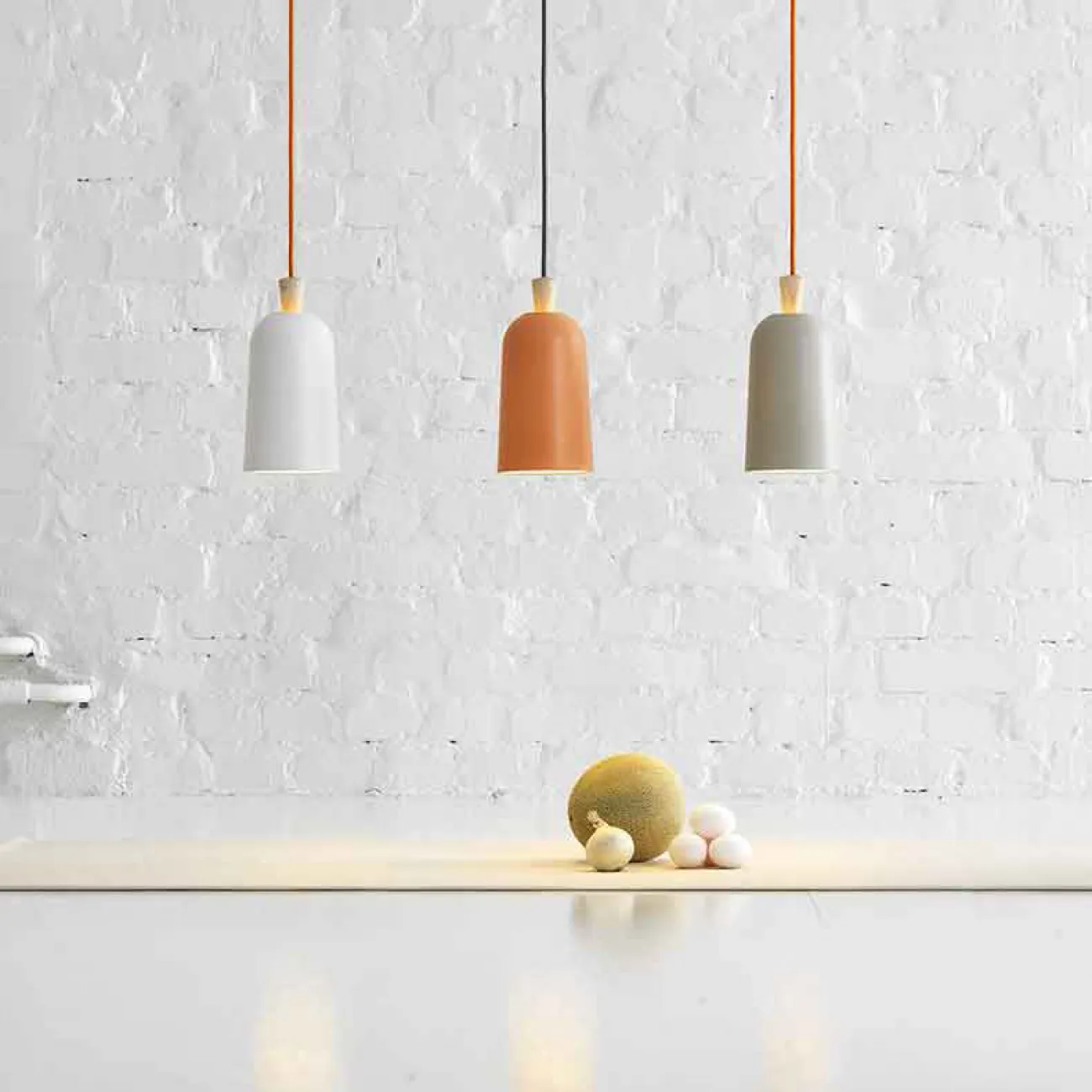 Подвесной светильник Fuse lamps D30 White от ImperiumLoft