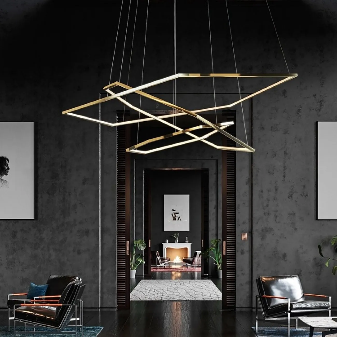 Люстра светодиодная IMPRESS D40 от ImperiumLoft