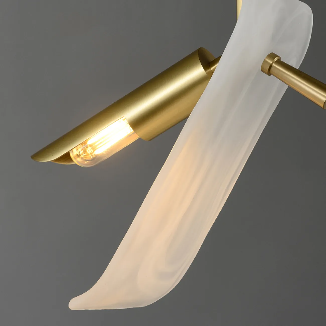 Готовая комбинация светильников с двумя прямоугольным рассеивателем из стекла с морозным эффектом HELMAR DUO