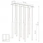 Светильник Trumpet Rectangle Black 10 плафонов