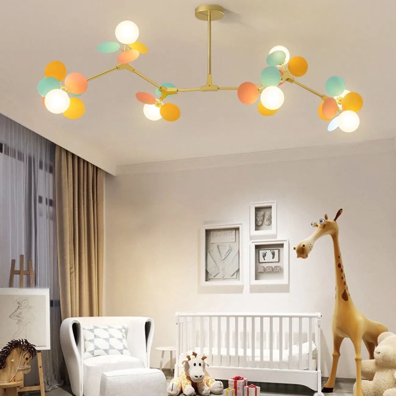 Люстра на штанге MATISSE M L95 White от ImperiumLoft
