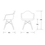 Стул Eames DAW designed by Charles and Ray Eames		 in 1948 от LaLume