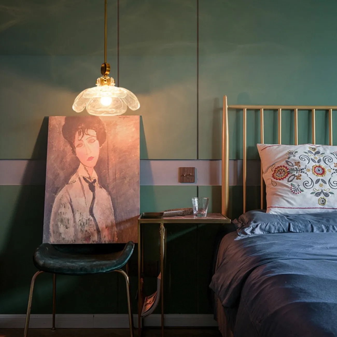 Подвесной светильник FLEUR C Синий от ImperiumLoft