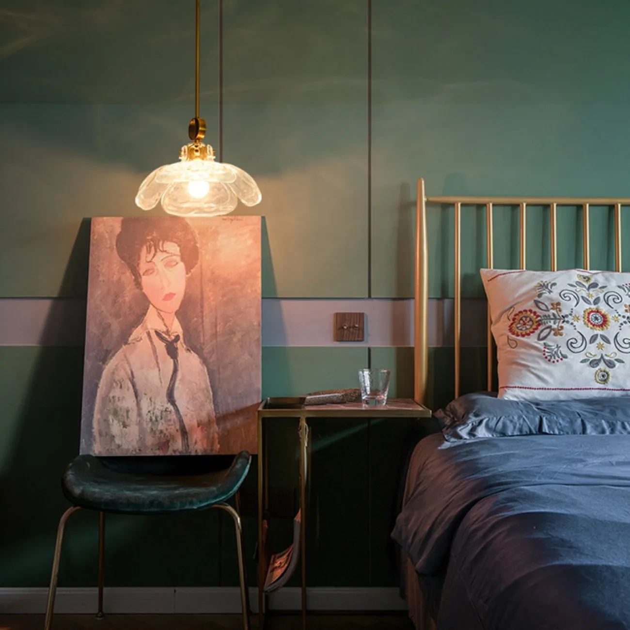 Подвесной светильник FLEUR C Зеленый от ImperiumLoft