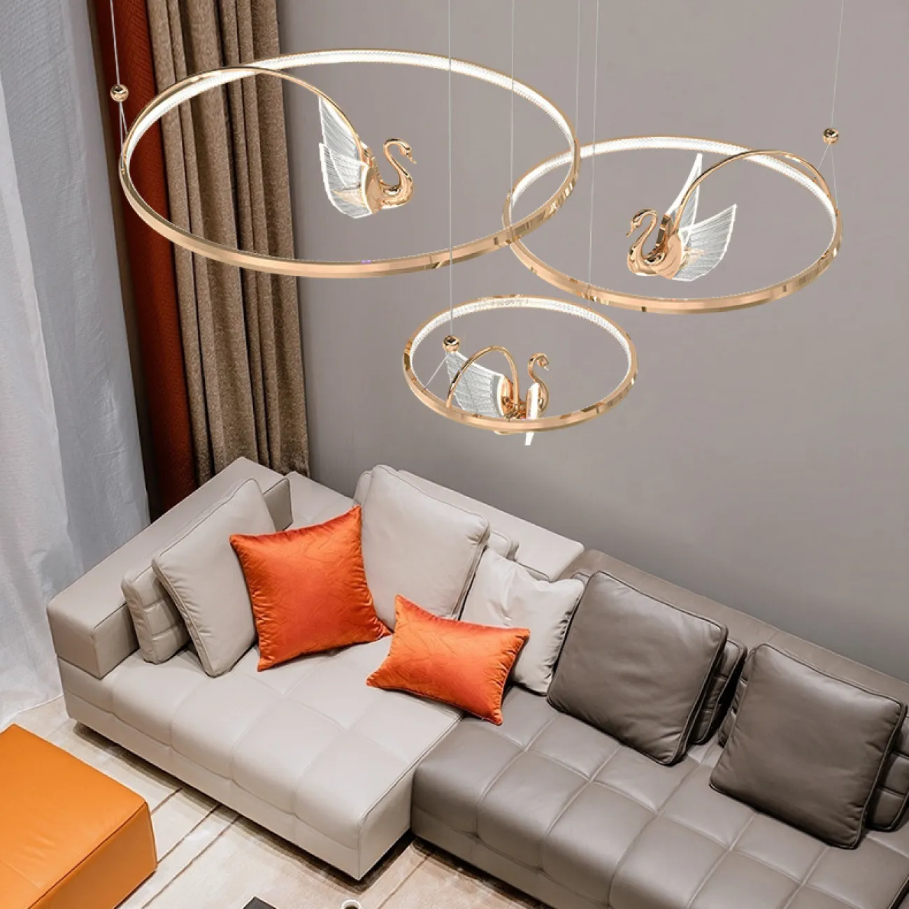 Подвесная люстра BIRDIE LUX 1R Brass от ImperiumLoft