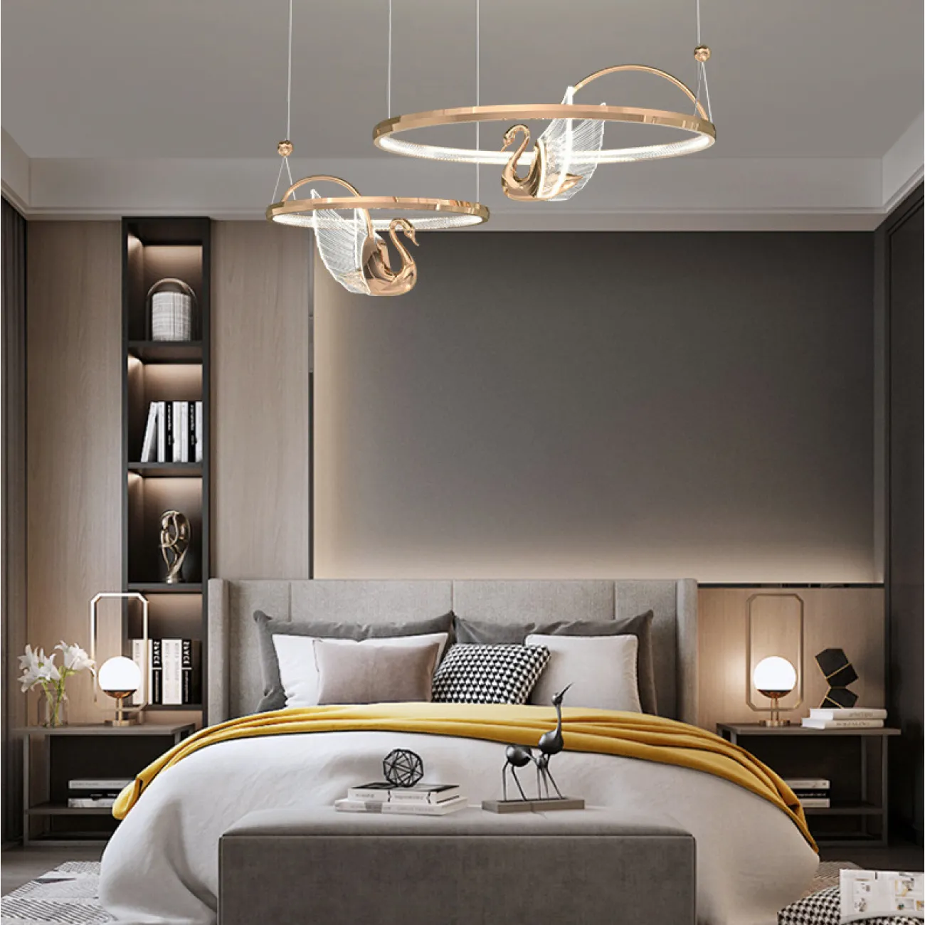 Подвесная люстра BIRDIE LUX 1R Brass от ImperiumLoft