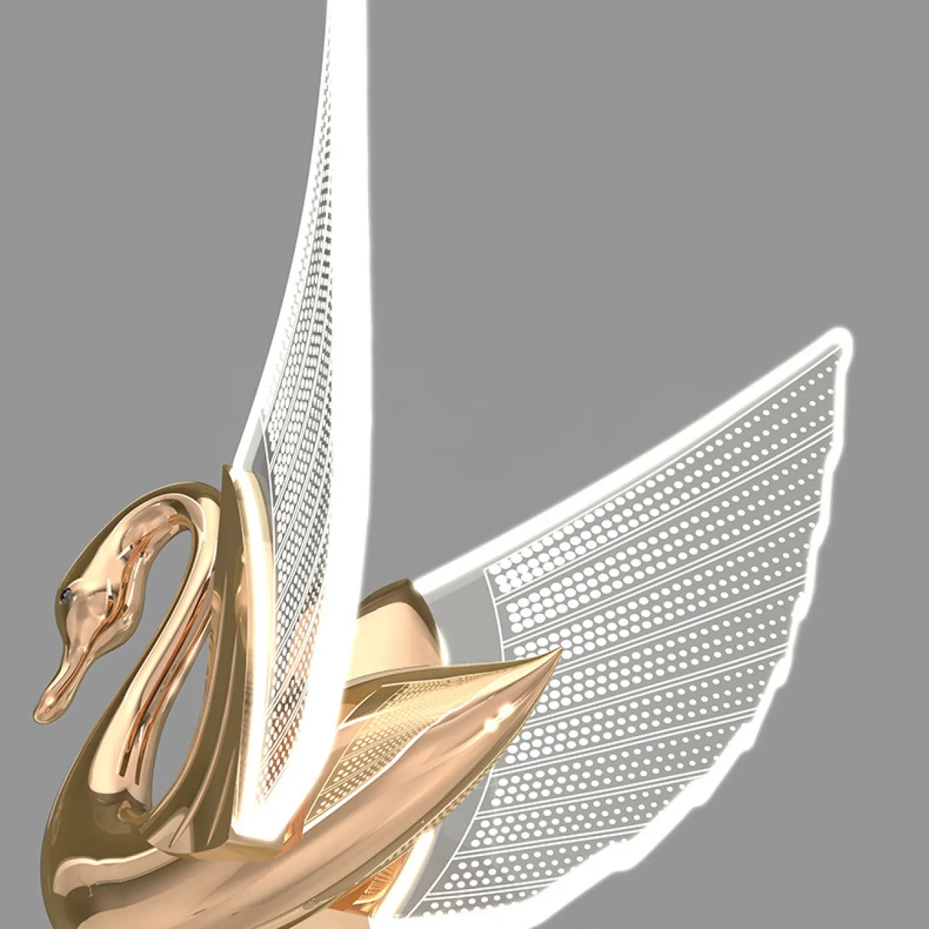 Подвесная люстра BIRDIE LUX 1R Rose Gold от ImperiumLoft