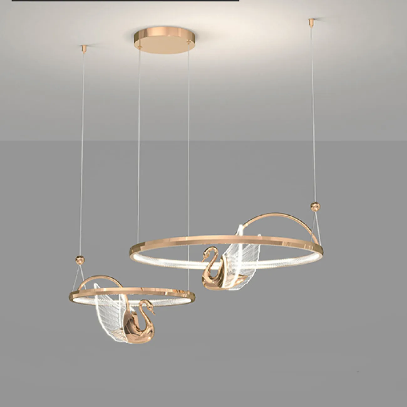 Подвесная люстра BIRDIE LUX 1R Rose Gold от ImperiumLoft